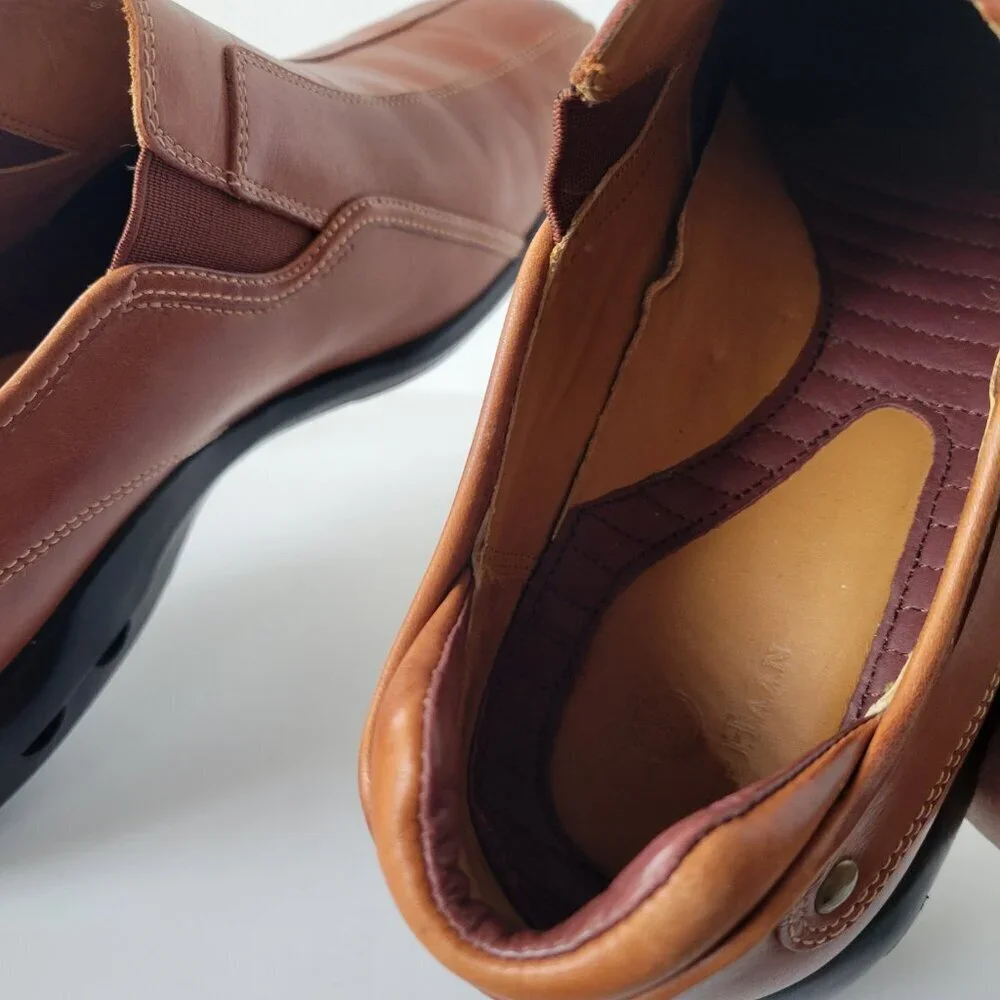 Men's Dress Casual Shoe Brown Cole Haan Bicycle Toe Loafer (Size: 11M)